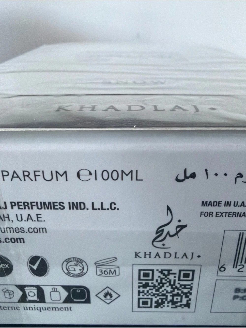 Special Edition Snow ⛄️ Khadlaj Shiyaaka White EDP 100 ml 3.4 Fl Oz new in box